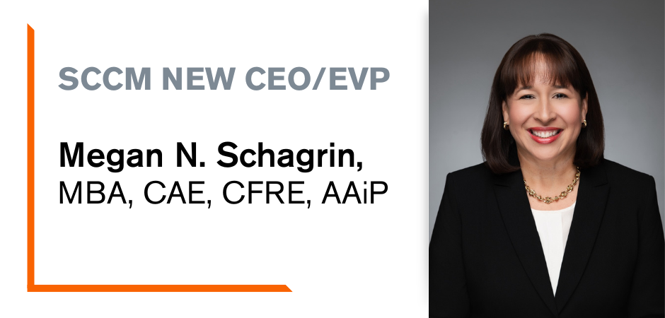 SCCM Welcomes New CEO/EVP