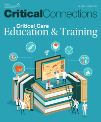 Cover of the Winter 2025 issue of Critical Connections: Critical Care Education & Training